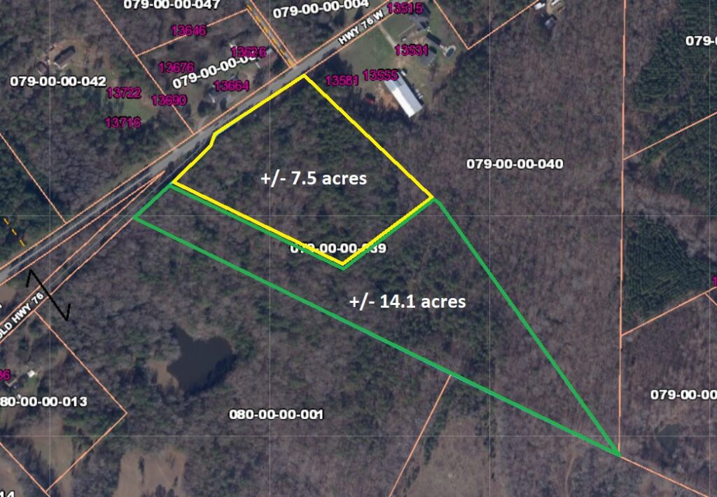 Hwy 76 Aerial with Subdivide Options